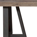 HomeRoots 75 Natural and Black Distressed Solid Wood Dining Bench - 75