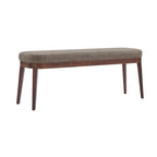 Forma Mid-Century Modern Faux Leather Bench with Wood Legs by Christopher Knight Home