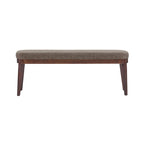 Forma Mid-Century Modern Faux Leather Bench with Wood Legs by Christopher Knight Home
