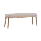 Forma Mid-Century Modern Faux Leather Bench with Wood Legs by Christopher Knight Home
