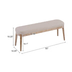 Forma Mid-Century Modern Faux Leather Bench with Wood Legs by Christopher Knight Home