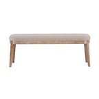 Forma Mid-Century Modern Faux Leather Bench with Wood Legs by Christopher Knight Home
