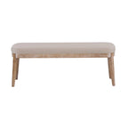 Forma Mid-Century Modern Faux Leather Bench with Wood Legs by Christopher Knight Home