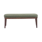 Forma Mid-Century Modern Faux Leather Bench with Wood Legs by Christopher Knight Home