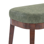 Forma Mid-Century Modern Faux Leather Bench with Wood Legs by Christopher Knight Home