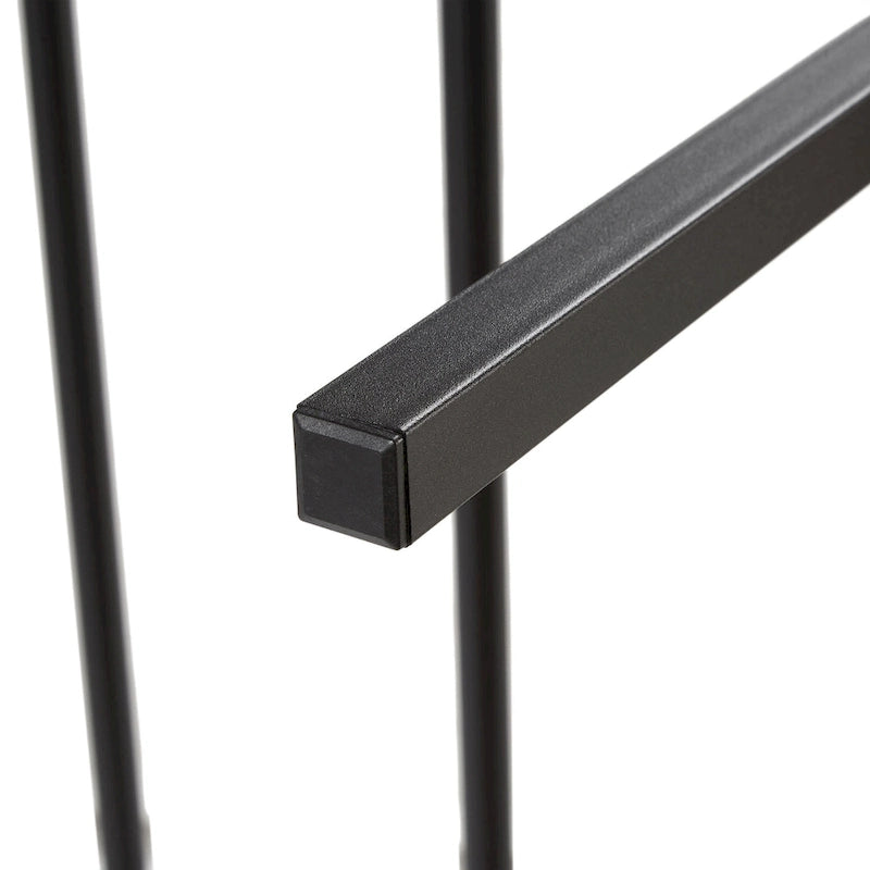 King Size Modern Metal Platform Bed with Wooden Headboard and LED Lights for Bedroom