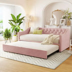 Modern Twin Size Daybed with Pop Up Trundle