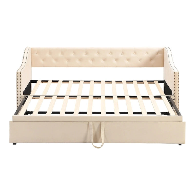 Modern Twin Size Daybed with Pop Up Trundle