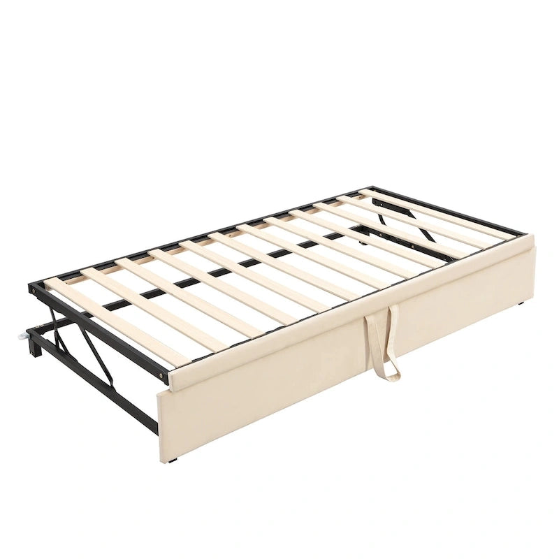 Modern Twin Size Daybed with Pop Up Trundle