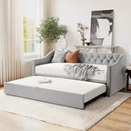 Modern Twin Size Daybed with Pop Up Trundle