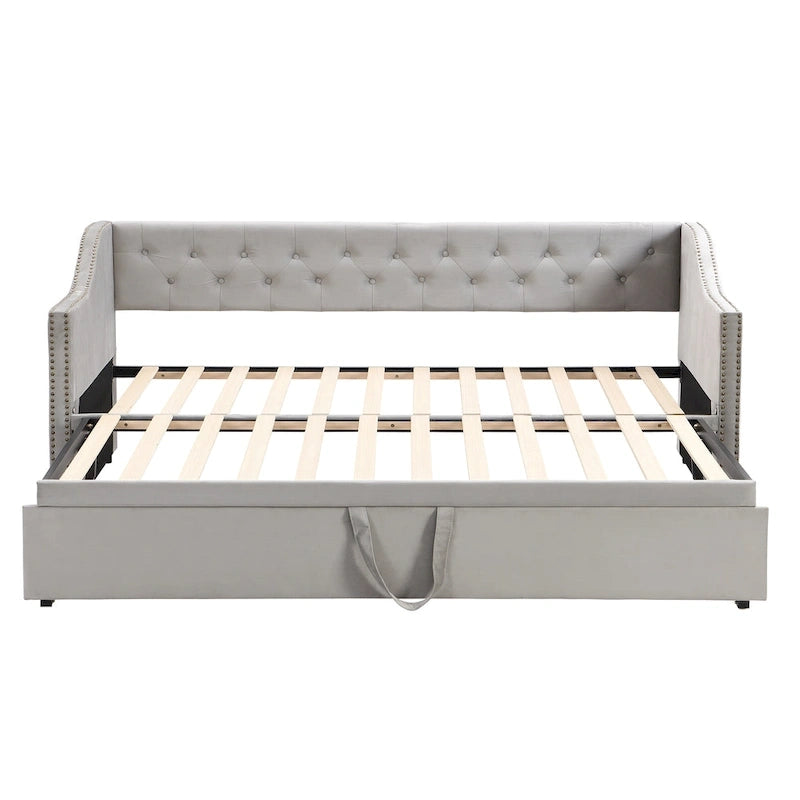 Modern Twin Size Daybed with Pop Up Trundle