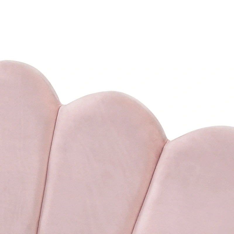 Full Size Upholstered Daybed with Shell Backrest and Trundle