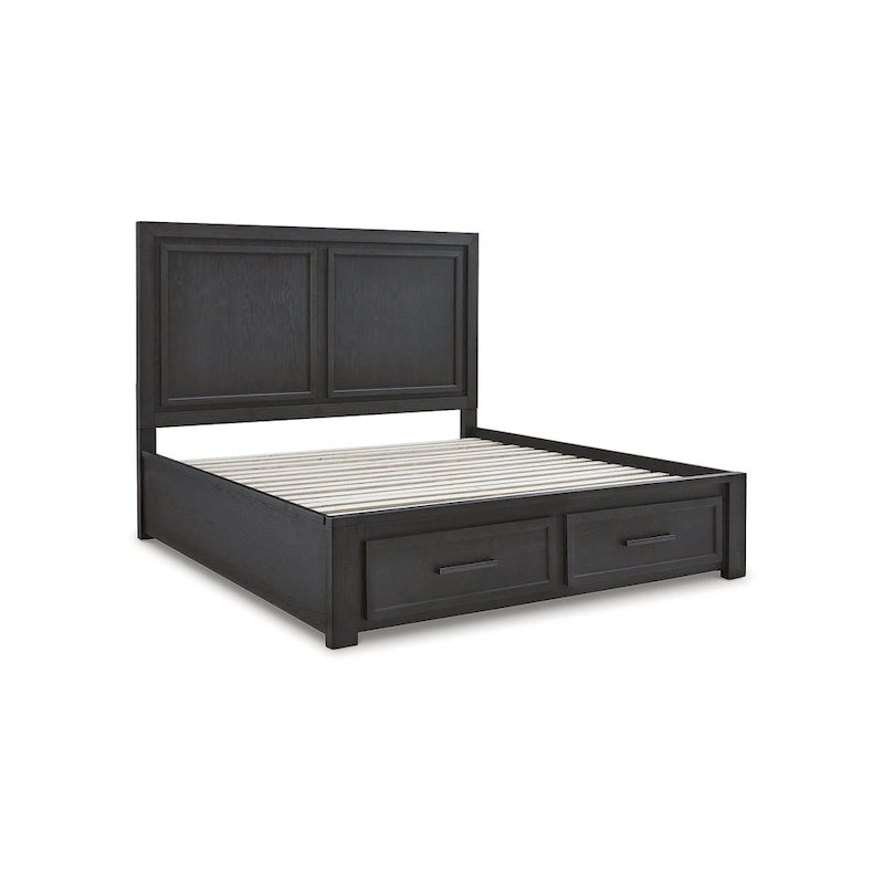 Signature Design by Ashley Foyland Black Storage Bed