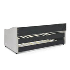 Upholstered Tufted Sofa Bed with Trundle