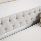 Upholstered Tufted Sofa Bed with Trundle
