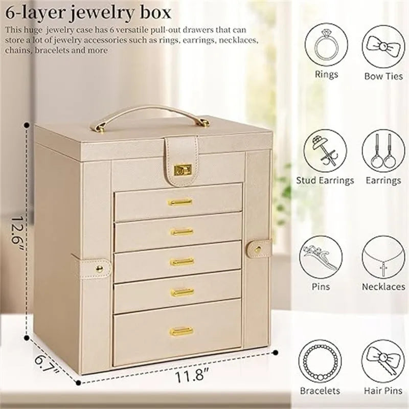 Huge Jewelry Box Organizer Functional