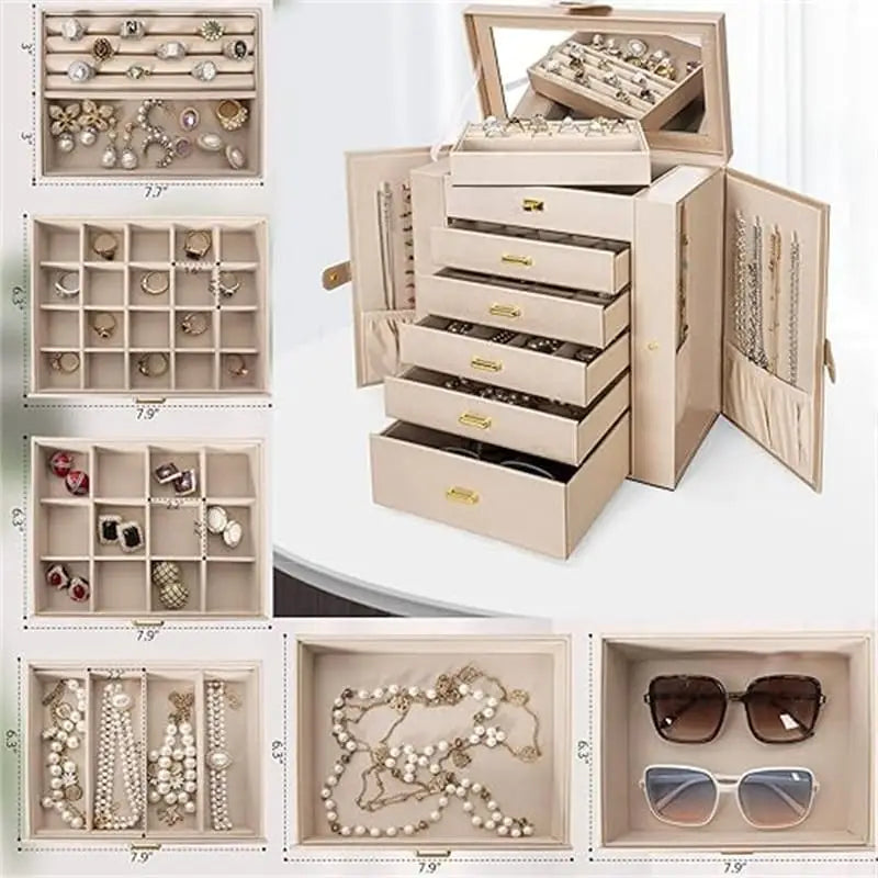 Huge Jewelry Box Organizer Functional