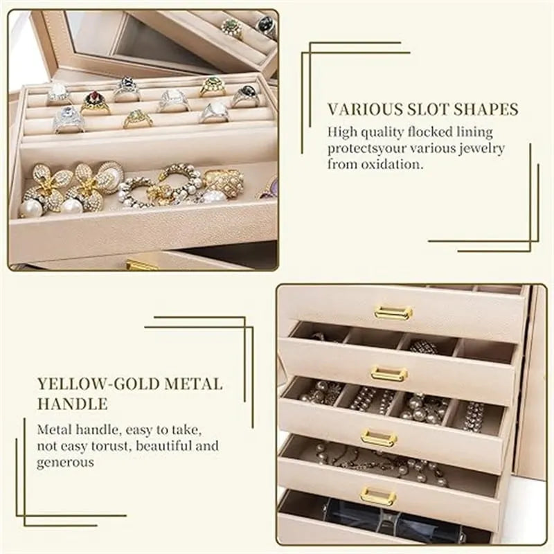 Huge Jewelry Box Organizer Functional