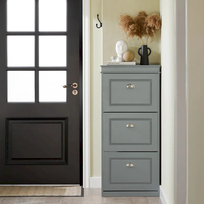 SoBuy FSR94-W, 3 Drawers Shoe Cabinet Shoe Rack Shoe Storage Organizer