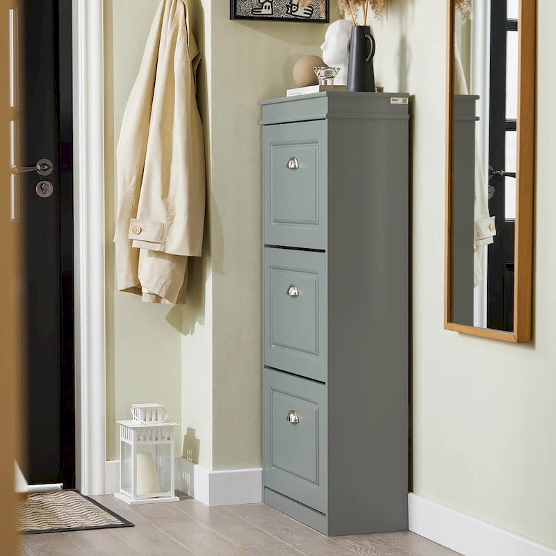 SoBuy FSR94-W, 3 Drawers Shoe Cabinet Shoe Rack Shoe Storage Organizer