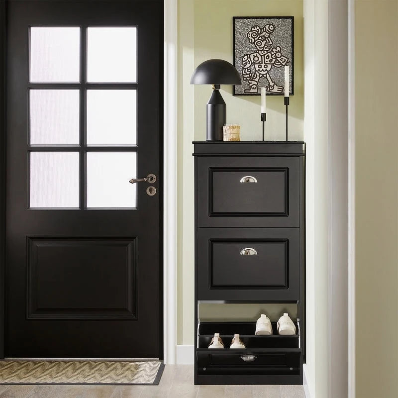 SoBuy FSR94-W, 3 Drawers Shoe Cabinet Shoe Rack Shoe Storage Organizer