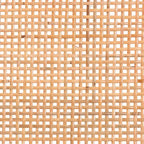 Abelia Modern Bohemian Natural Rattan and Mahogany Wood Accent Bench