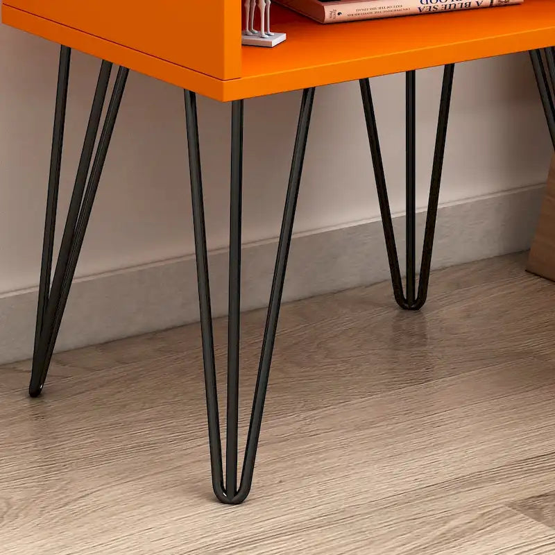 1-Drawer Nightstand With One-Open Shelf