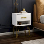 1-Drawer Nightstand With One-Open Shelf