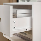 1-Drawer Nightstand With One-Open Shelf