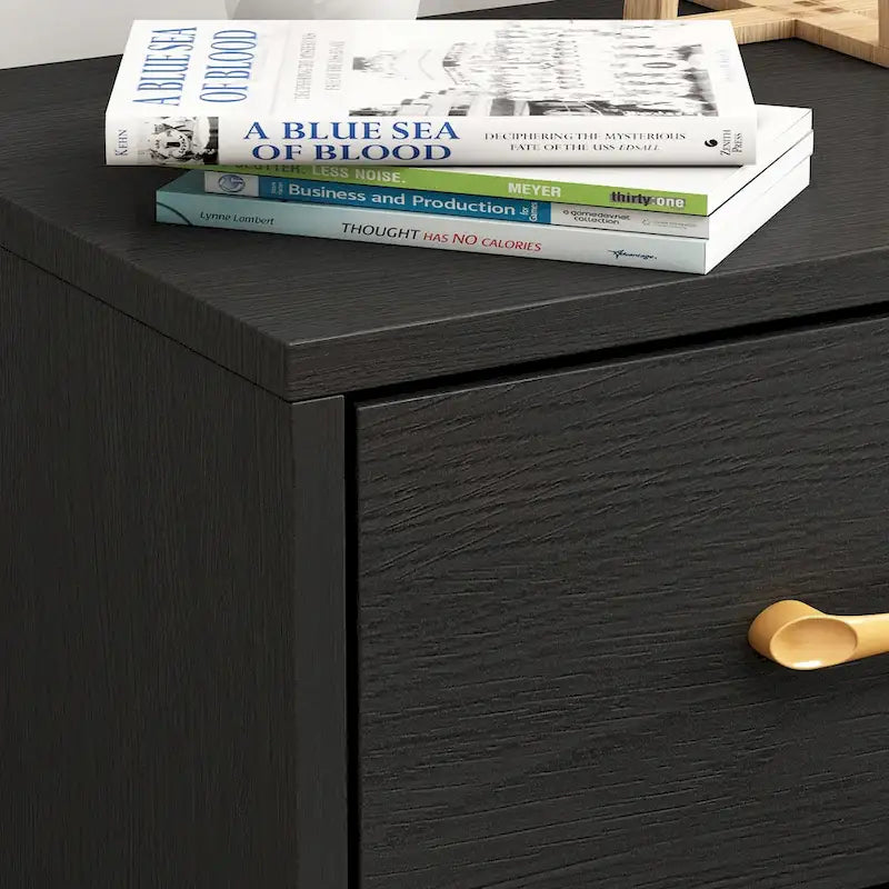 1-Drawer Nightstand With One-Open Shelf
