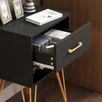 1-Drawer Nightstand With One-Open Shelf