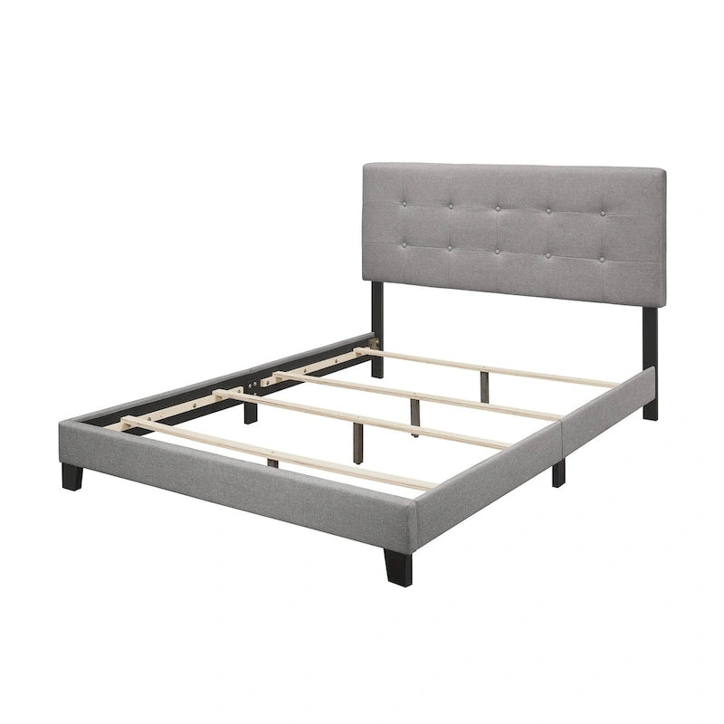 Sara Upholstered Panel Bed With 2 Nightstands