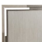 Roundhill Furniture Mantalia Solid Wood Panel Bed with Metal Frame, Champagne