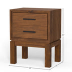 Origins by Alpine Nova 2 Drawer Nightstand
