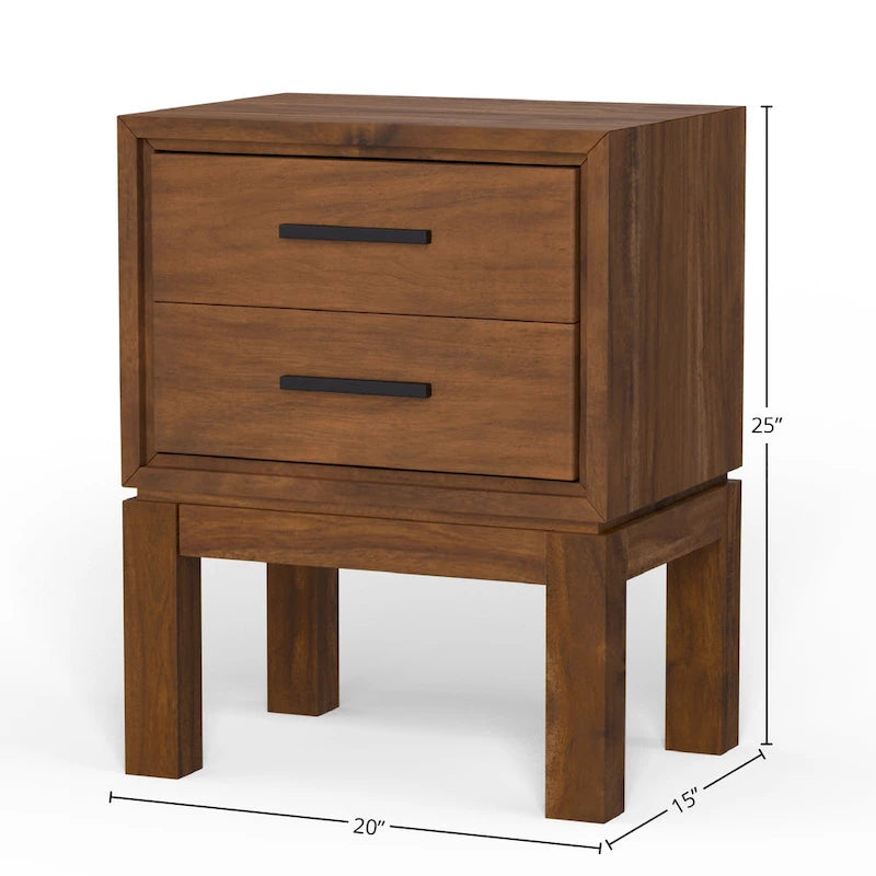 Origins by Alpine Nova 2 Drawer Nightstand