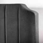 Priage by ZINUS slate black Upholstered Platform Bed Frame