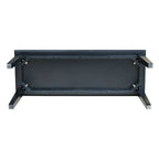 Solid Wood Entryway Accent Bench in Black Finish - 40 x 14 x 18H inches