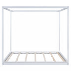 King Size Canopy Platform Bed with Support Legs