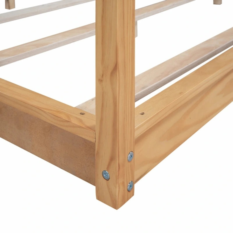 King Size Canopy Platform Bed with Support Legs