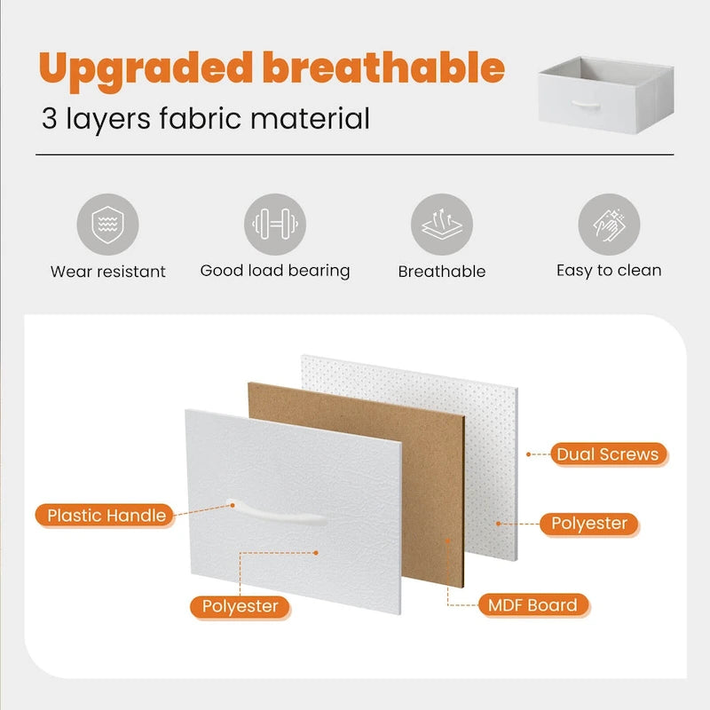 Drawers Dresser Chest Of Drawers,Metal Frame And Wood Top,4Bc