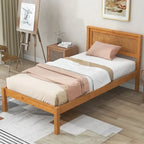 Platform Bed Frame with Headboard, Wood Slat Support, No Box Spring Needed