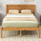 Platform Bed Frame with Headboard, Wood Slat Support, No Box Spring Needed