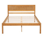 Platform Bed Frame with Headboard, Wood Slat Support, No Box Spring Needed