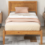 Platform Bed Frame with Headboard, Wood Slat Support, No Box Spring Needed