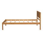 Platform Bed Frame with Headboard, Wood Slat Support, No Box Spring Needed