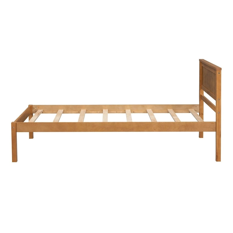 Platform Bed Frame with Headboard, Wood Slat Support, No Box Spring Needed
