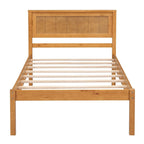 Platform Bed Frame with Headboard, Wood Slat Support, No Box Spring Needed