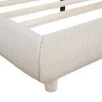 Full Size Upholstered Platform Bed with Thick Fabric