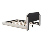 Full Size Upholstered Platform Bed with Thick Fabric