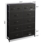 Tall Dresser for Bedroom with 12 Drawers